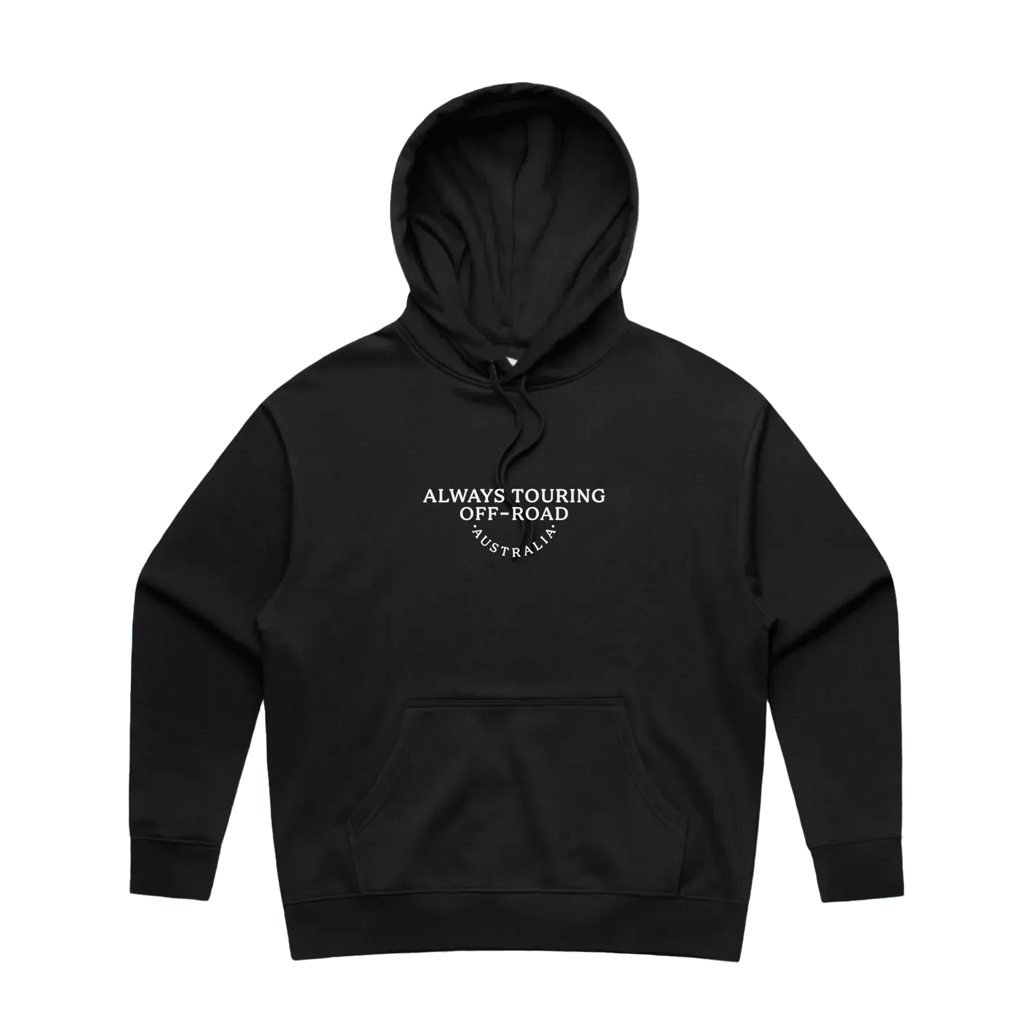 Black front flat lay
