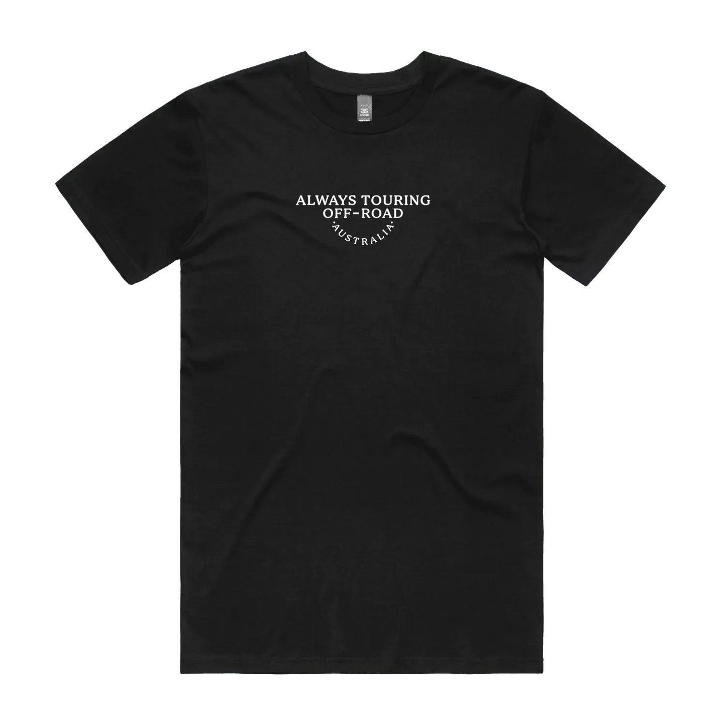 Black front flat lay